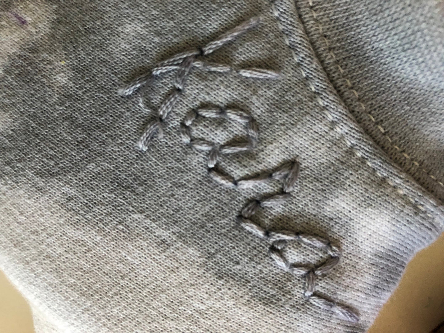 Pearl Grey Tide Dye Crew Sweatshirt