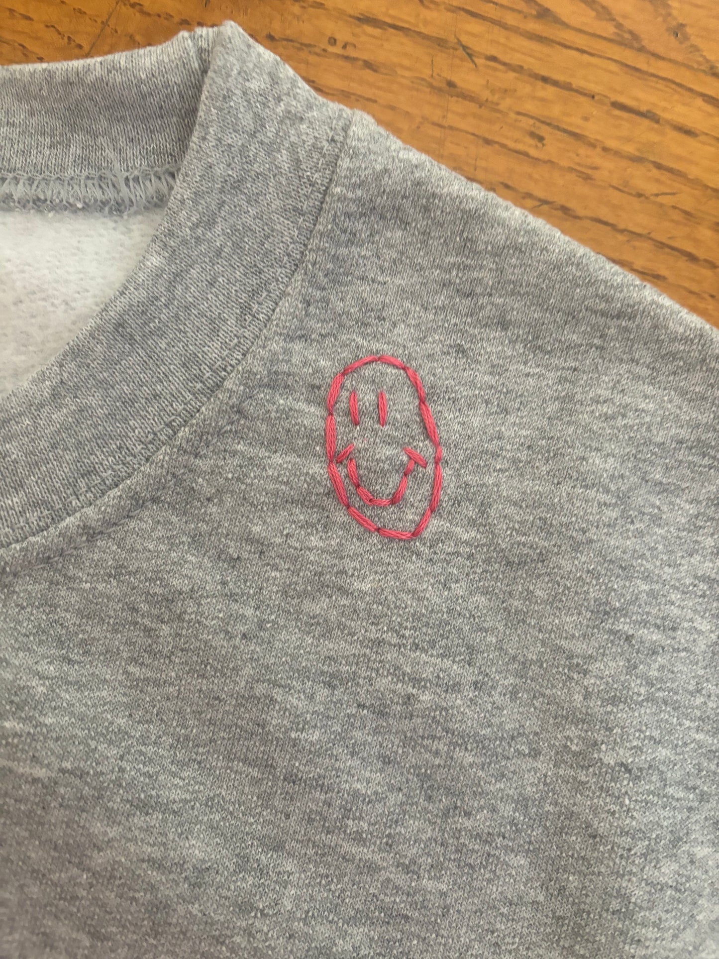 Kids Vintage Grey with Smiley Face