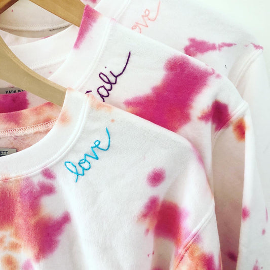 Pop punch embroidered sweatshirt