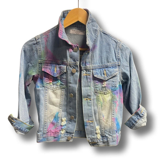 Kids Neon Denim Jacket