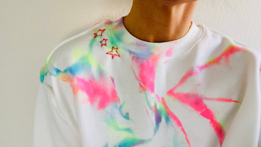 Neon Crop Sweatshirt